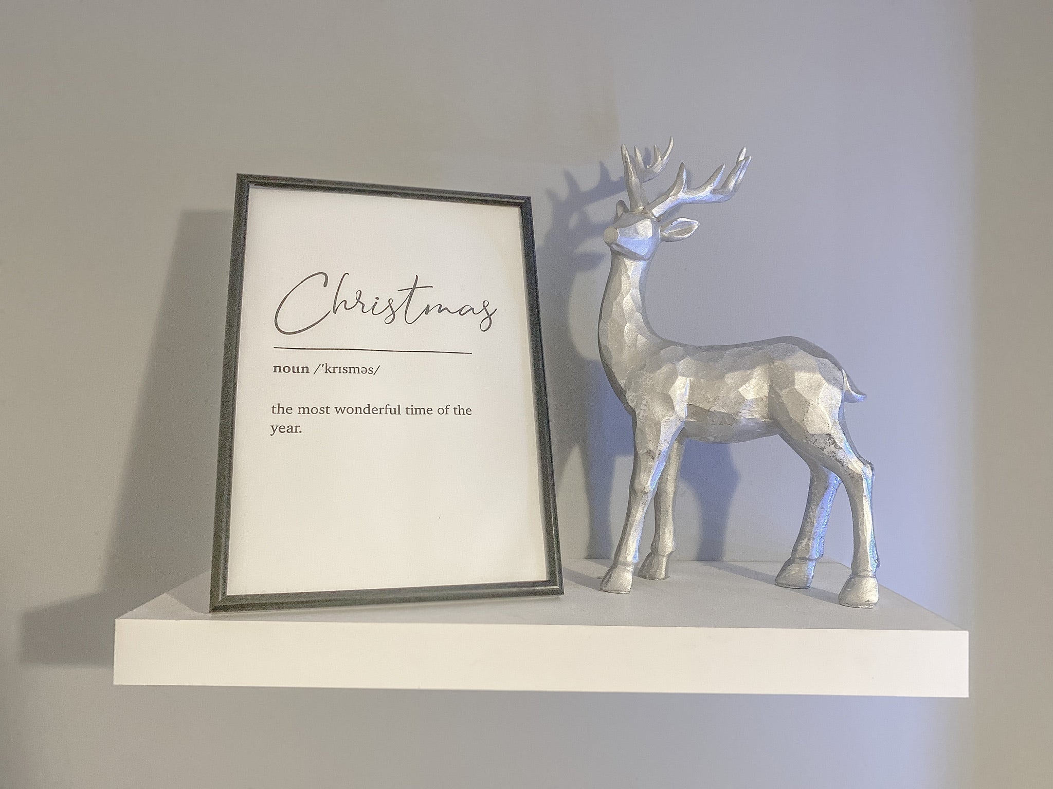 Christmas Definition Winter Christmas Seasonal Wall Home Decor Print-0