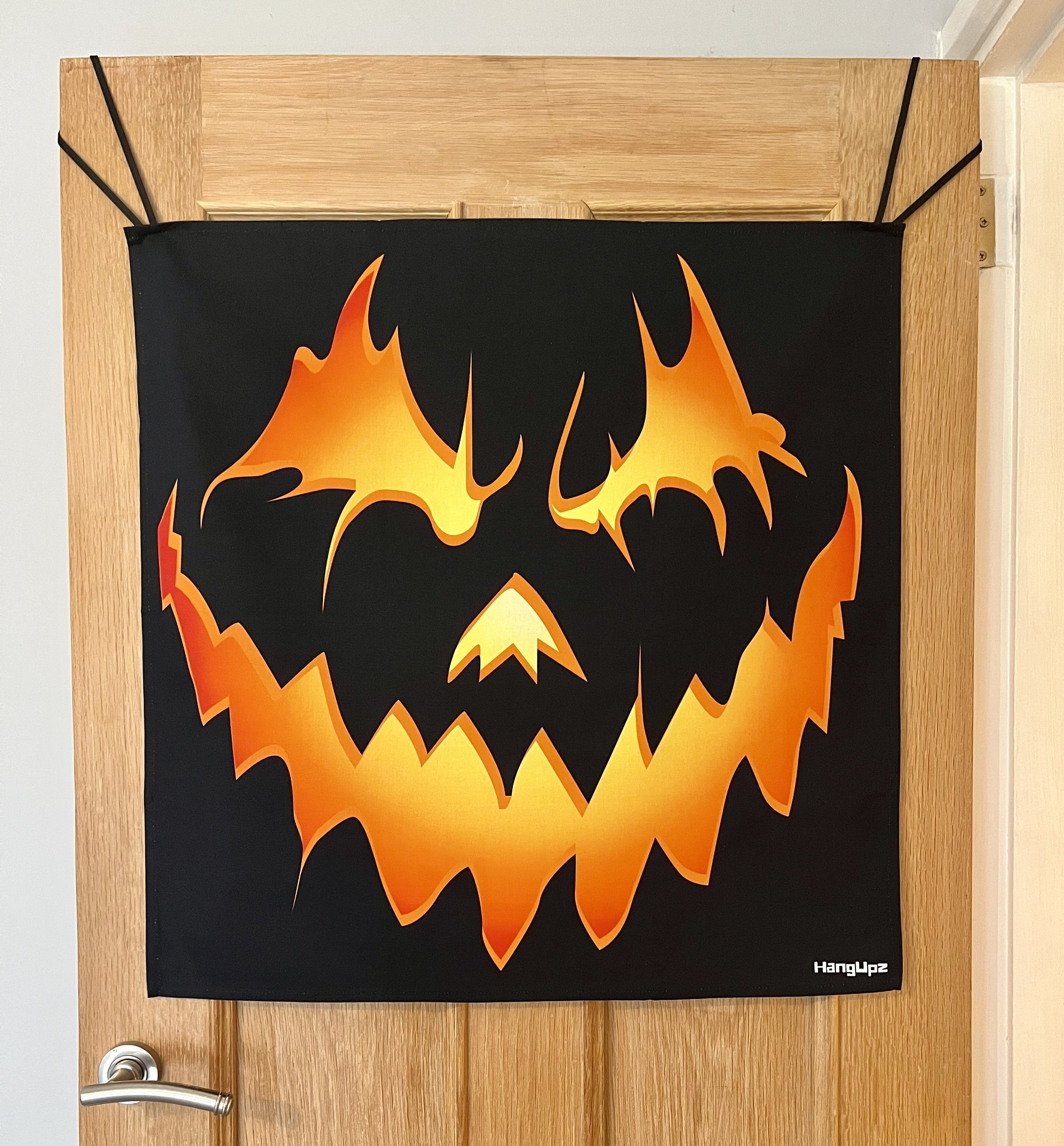 HANGUPZ Scary Jack O Lantern Face Door-Hang Original Large Hanging Halloween Decoration Gift For Boys Girls-2
