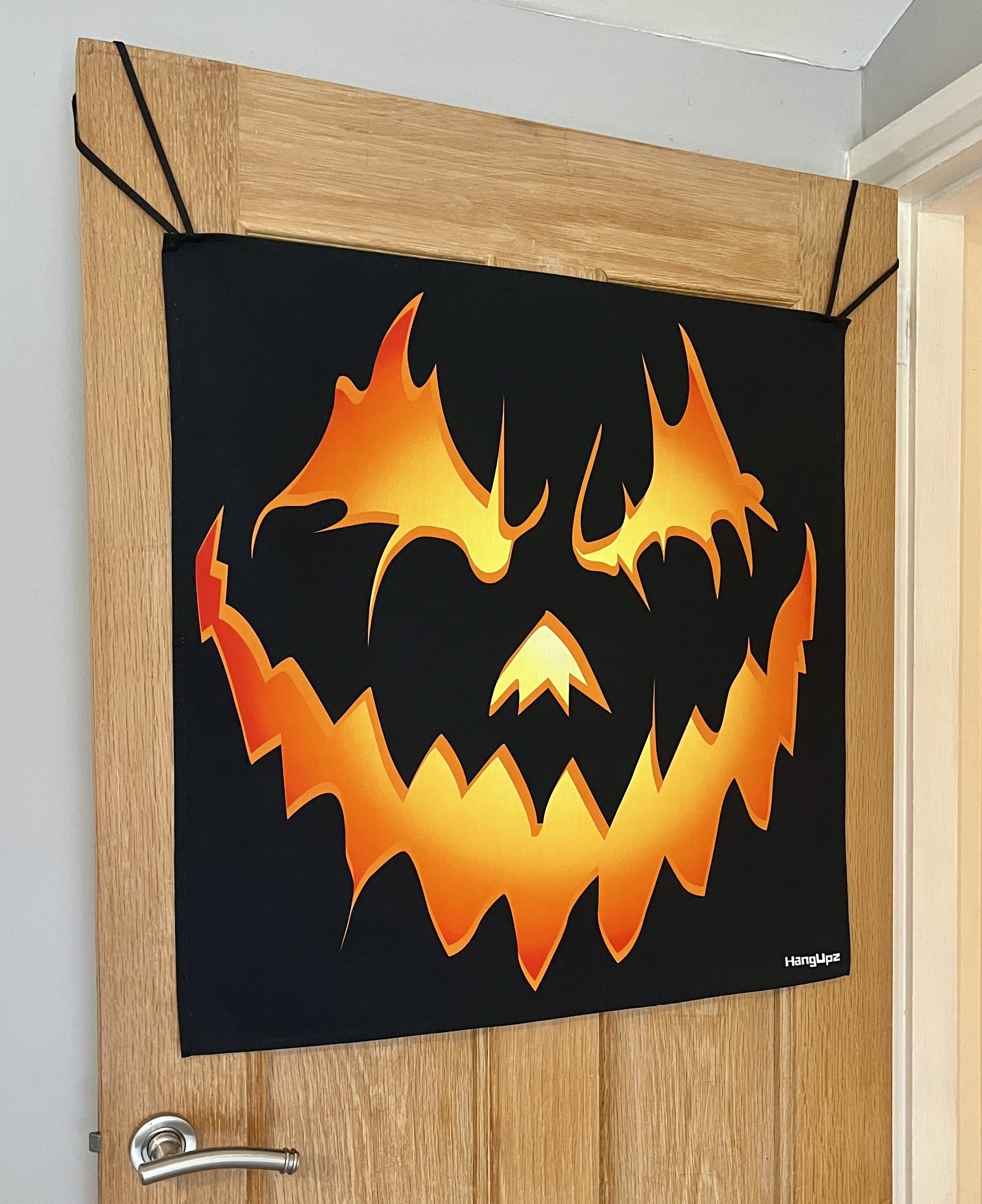 HANGUPZ Scary Jack O Lantern Face Door-Hang Original Large Hanging Halloween Decoration Gift For Boys Girls-1