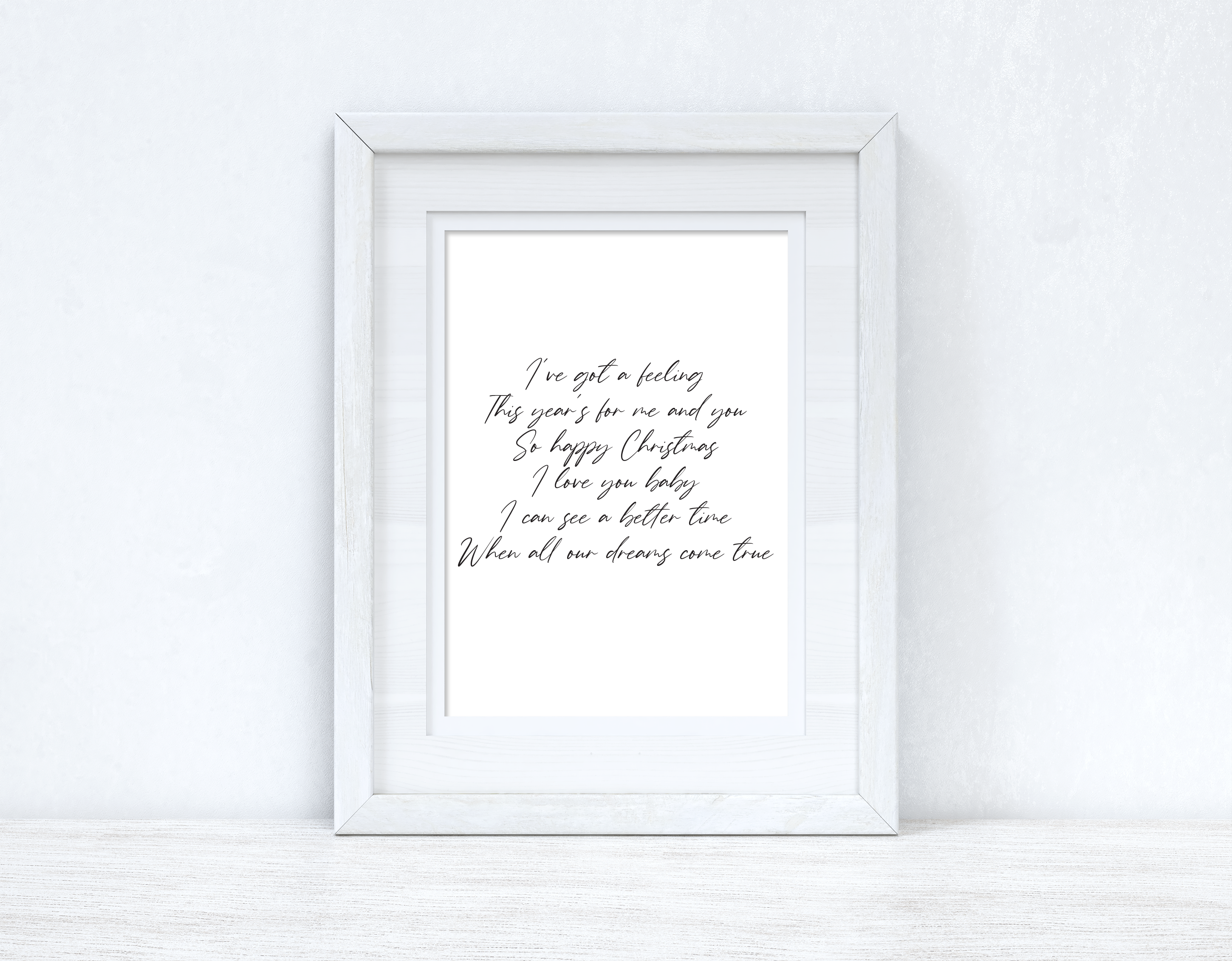 I've Got A Feeling Christmas Seasonal Wall Home Decor Print-1