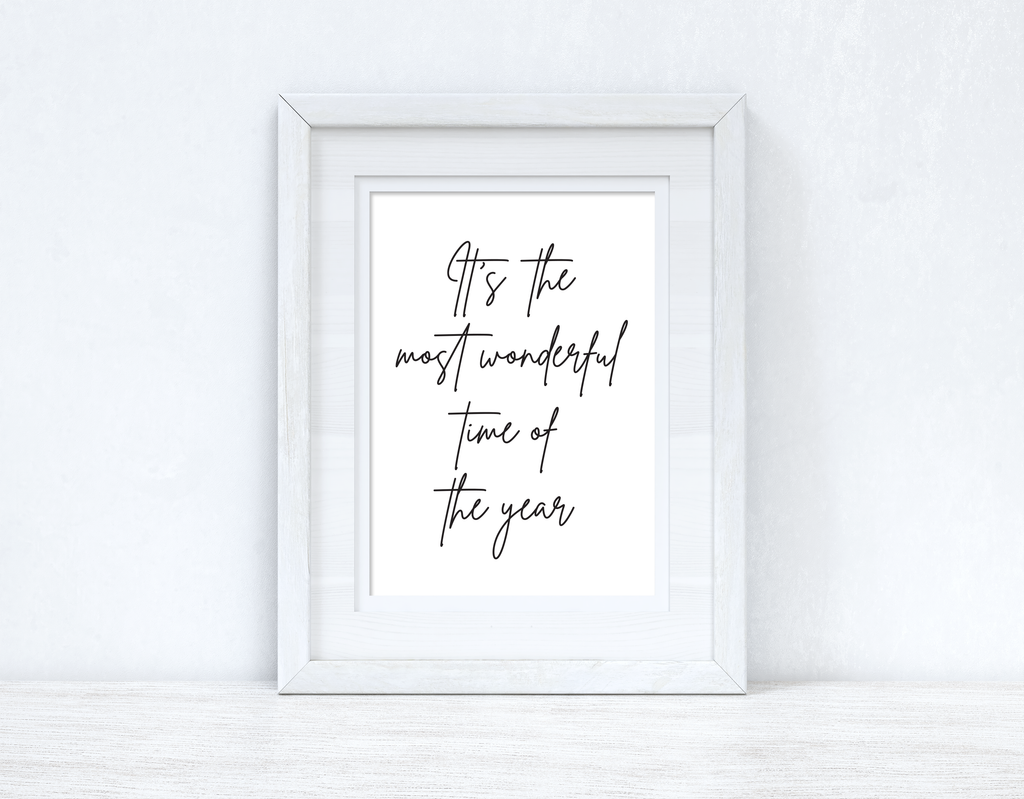 It's The Most Wonderful Time Of The Year Christmas Seasonal Wall Home Decor Print-1