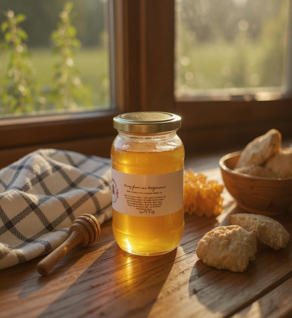 Pure Raw Honey in a 454g Jar - Spring 2025 - not Pasteurised or Heated - Lincolnshire Hives in the Wolds AONB-0