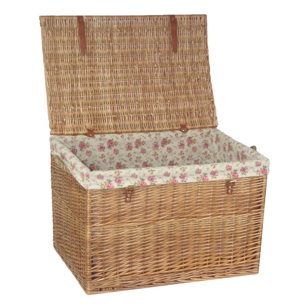 Large Light Steamed Wicker Storage Basket-0