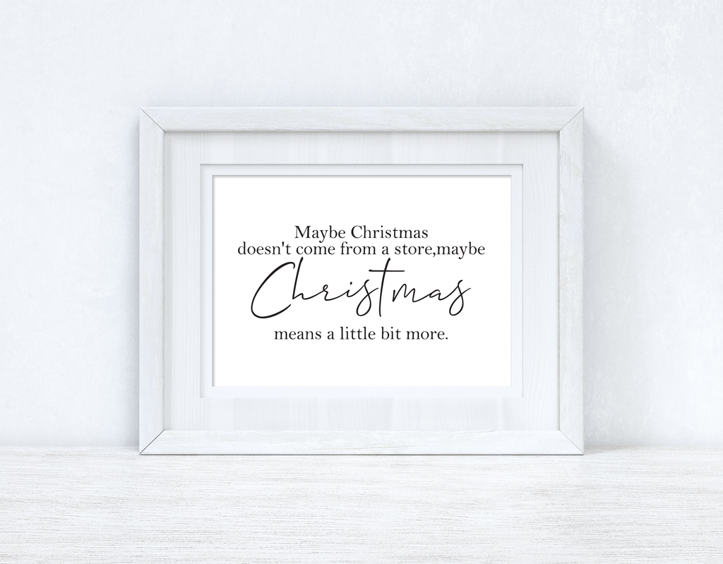 Maybe Christmas Seasonal Wall Home Decor Print-1