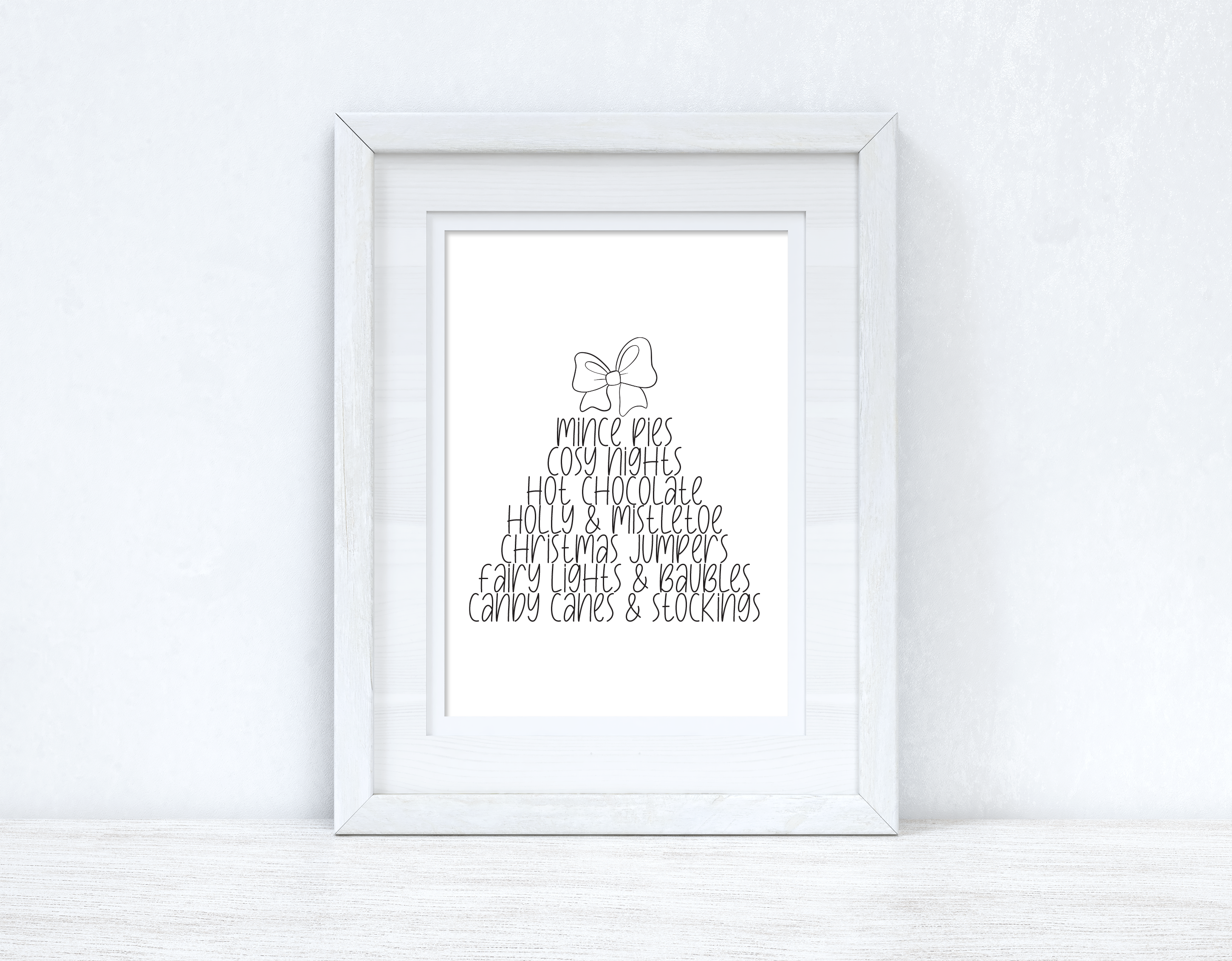 Mince Pies Christmas Seasonal Winter Wall Home Decor Print-1