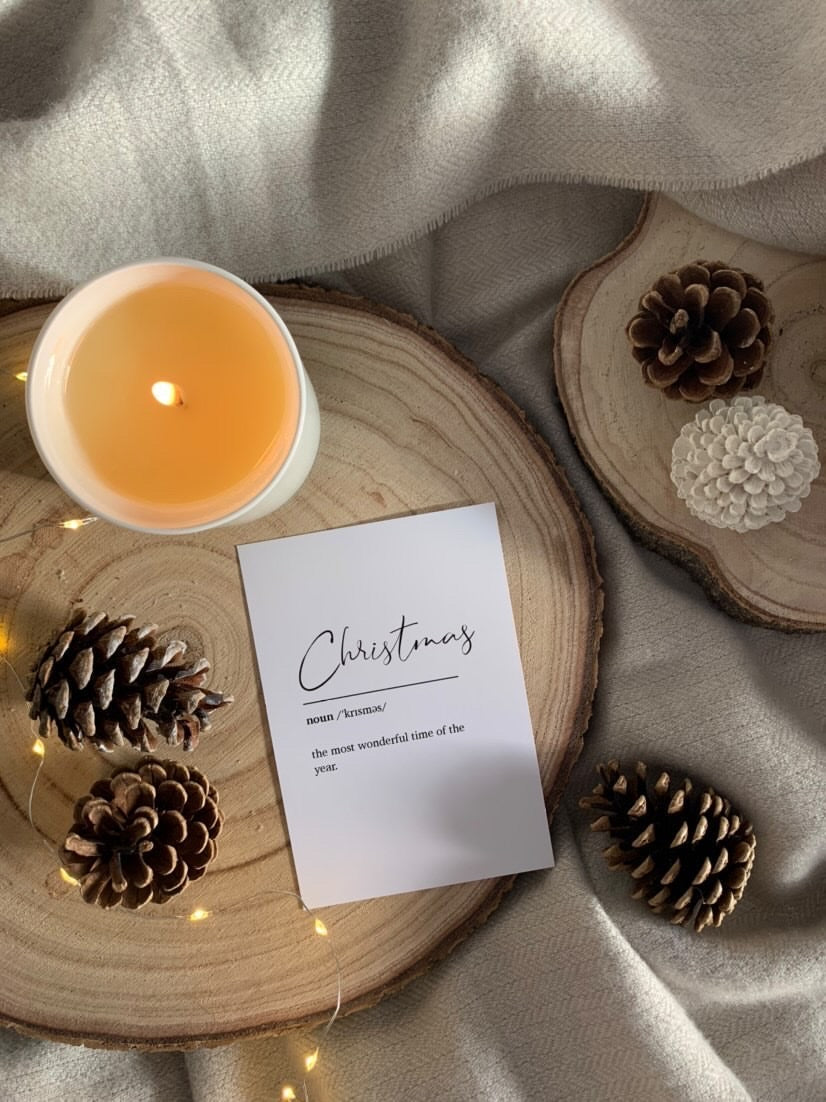 Christmas Definition Winter Christmas Seasonal Wall Home Decor Print-2