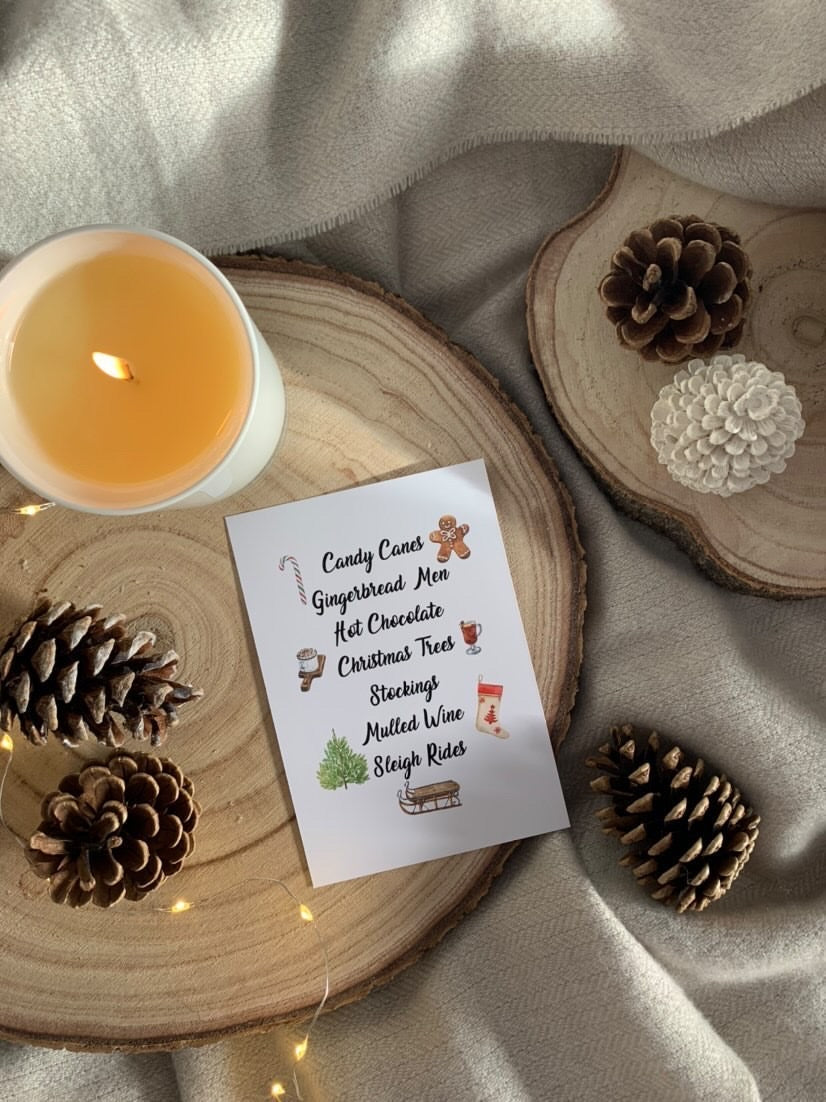 Christmas List Winter Christmas Seasonal Wall Home Decor Print-0