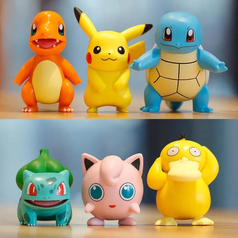 Pikachu and Friends Pokemon Figure Set 6pcs-0
