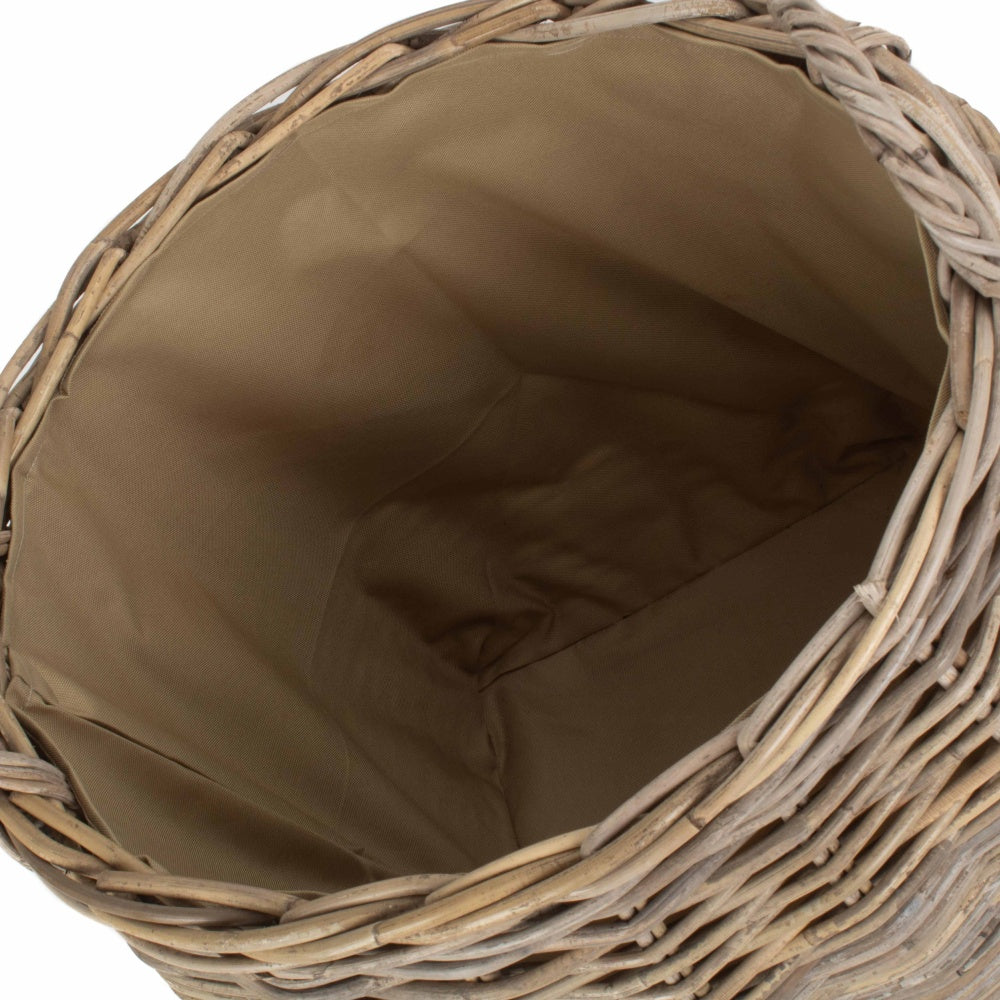 Amphora Rattan Log Basket with Cordura Lining-2