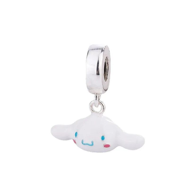 Silver 925 Original Miniso Hello Kitty Sanrio Kuromi Melody Big-Eyed Frog Charms Fit Women Jewelry Bracelet Beads Pendant Charm-20