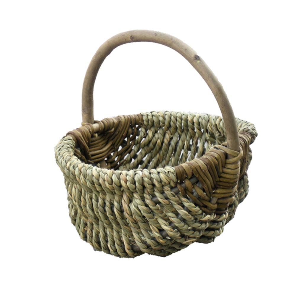 Small Millie Sea Grass Shopping Basket-0