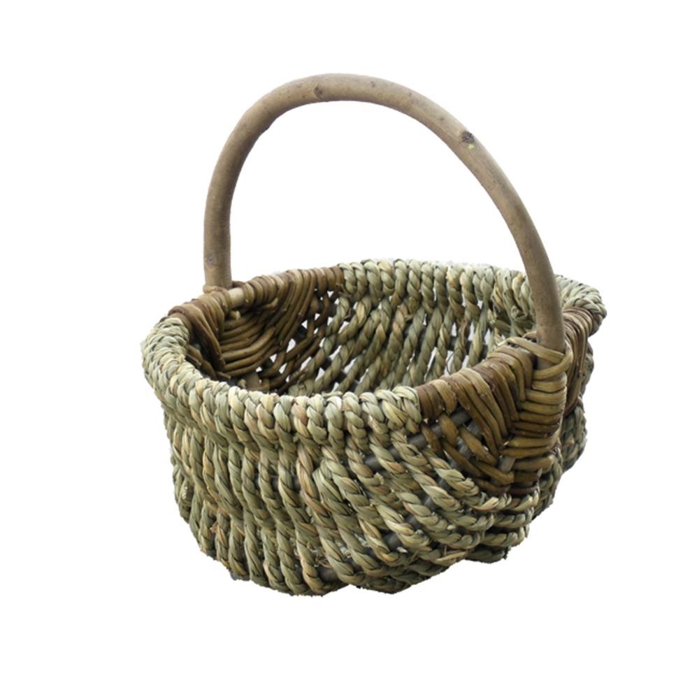 Large Millie Sea Grass Shopping Basket-0