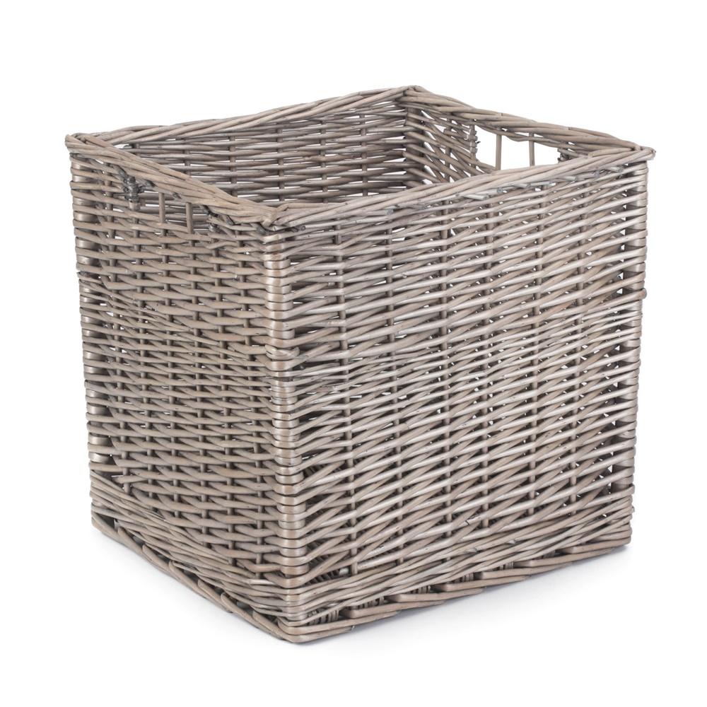 Square Wicker Storage Basket-0