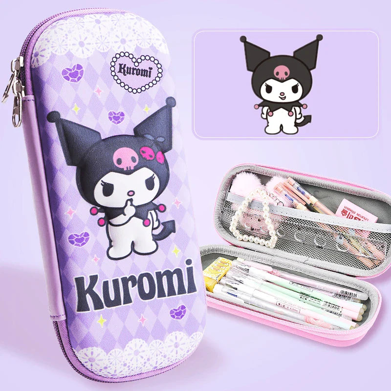 Sanrio Kawaii 3D Cinnamoroll Anime Pencil Case Cute Melody Large Capacity Pen Holder Girls Boy Kids School Stationery Box Gift-5