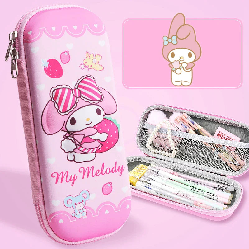 Sanrio Kawaii 3D Cinnamoroll Anime Pencil Case Cute Melody Large Capacity Pen Holder Girls Boy Kids School Stationery Box Gift-7