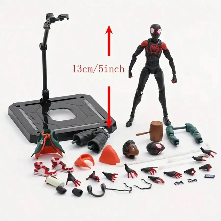 Spider-Man Miles Morales Anime Statue Toy-2