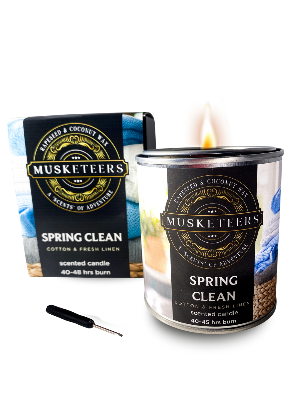 Spring Clean Candle  – Cotton & Fresh Linen-1