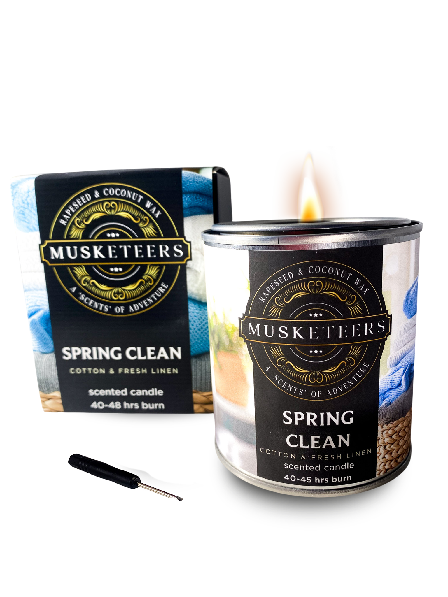 Spring Clean Candle  – Cotton & Fresh Linen-1