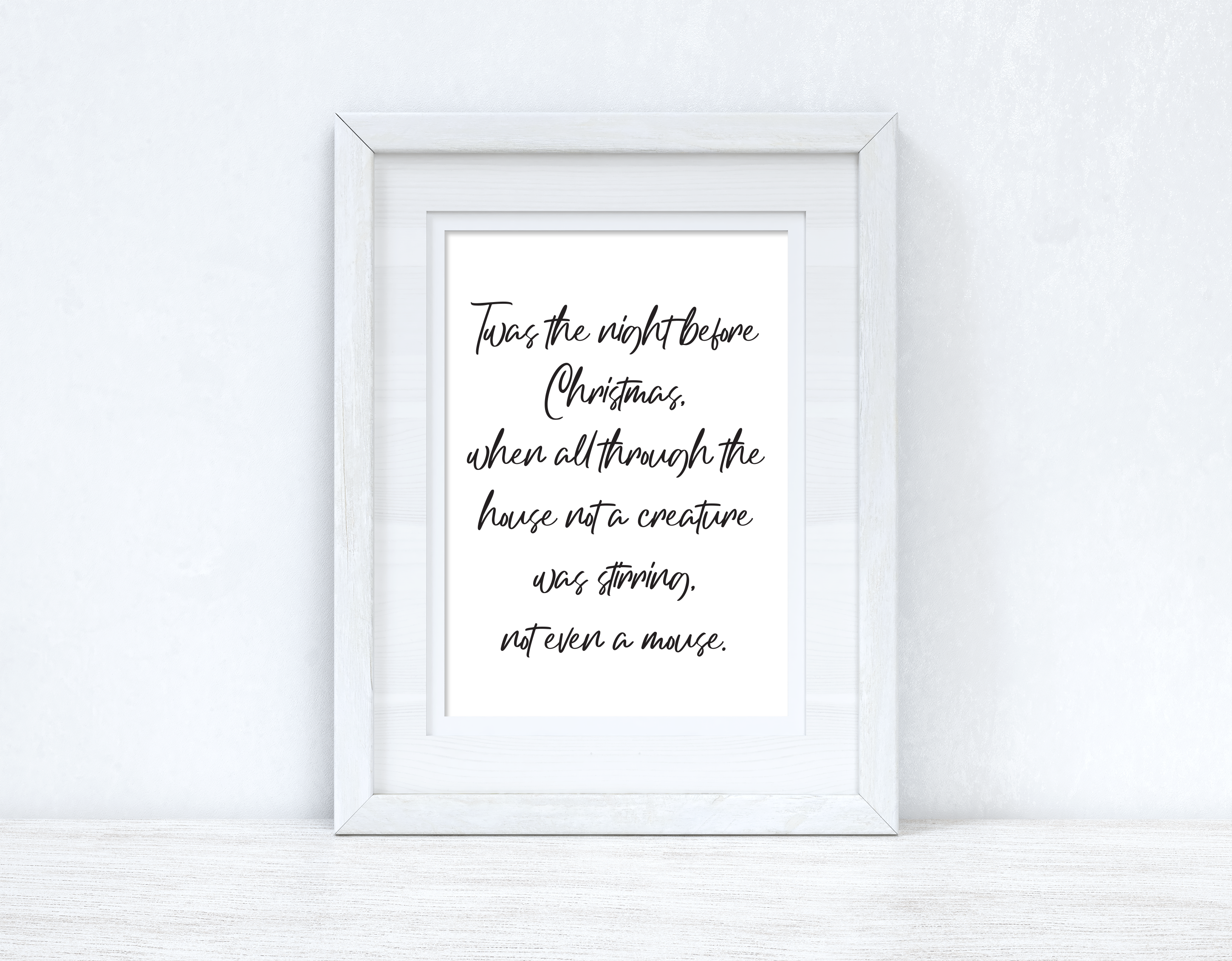 Twas The Night Before Christmas Seasonal Wall Home Decor Print-0