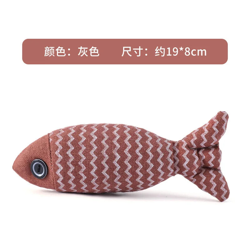 Vibrant Fish Crinkle Catnip Toys-5