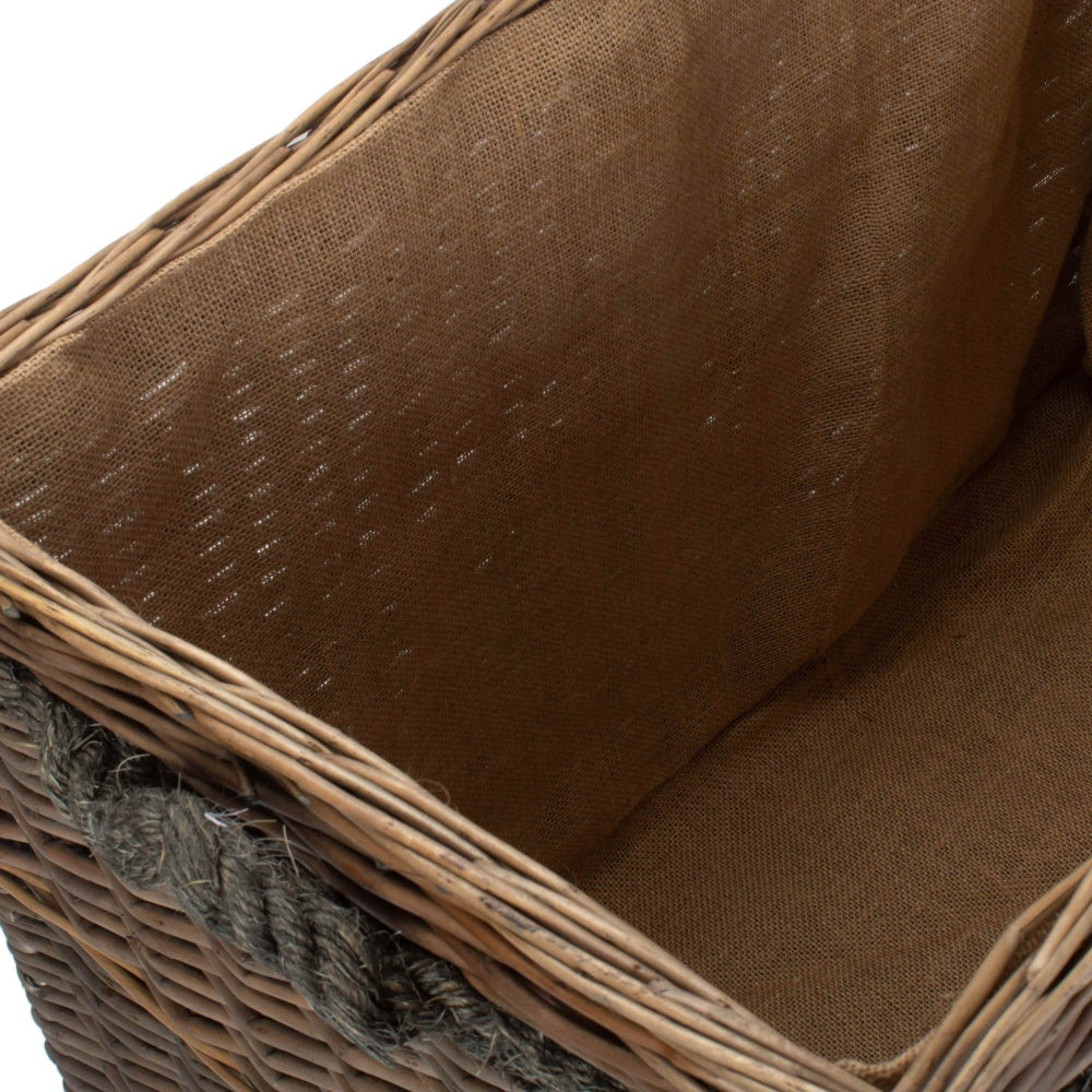 Jumbo Wicker Log Basket on Wheels-3