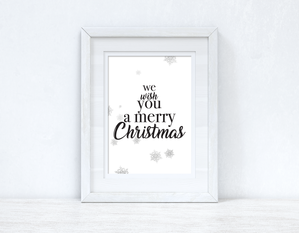 We Wish You A Merry Christmas Seasonal Wall Home Decor Print-1