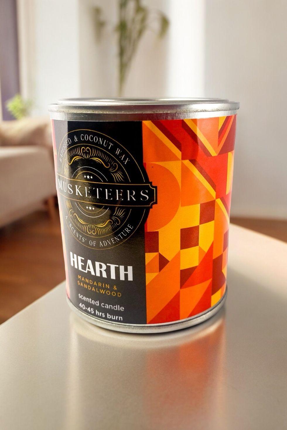 Hearth - Mandarin & Sandalwood Scented Candle-1