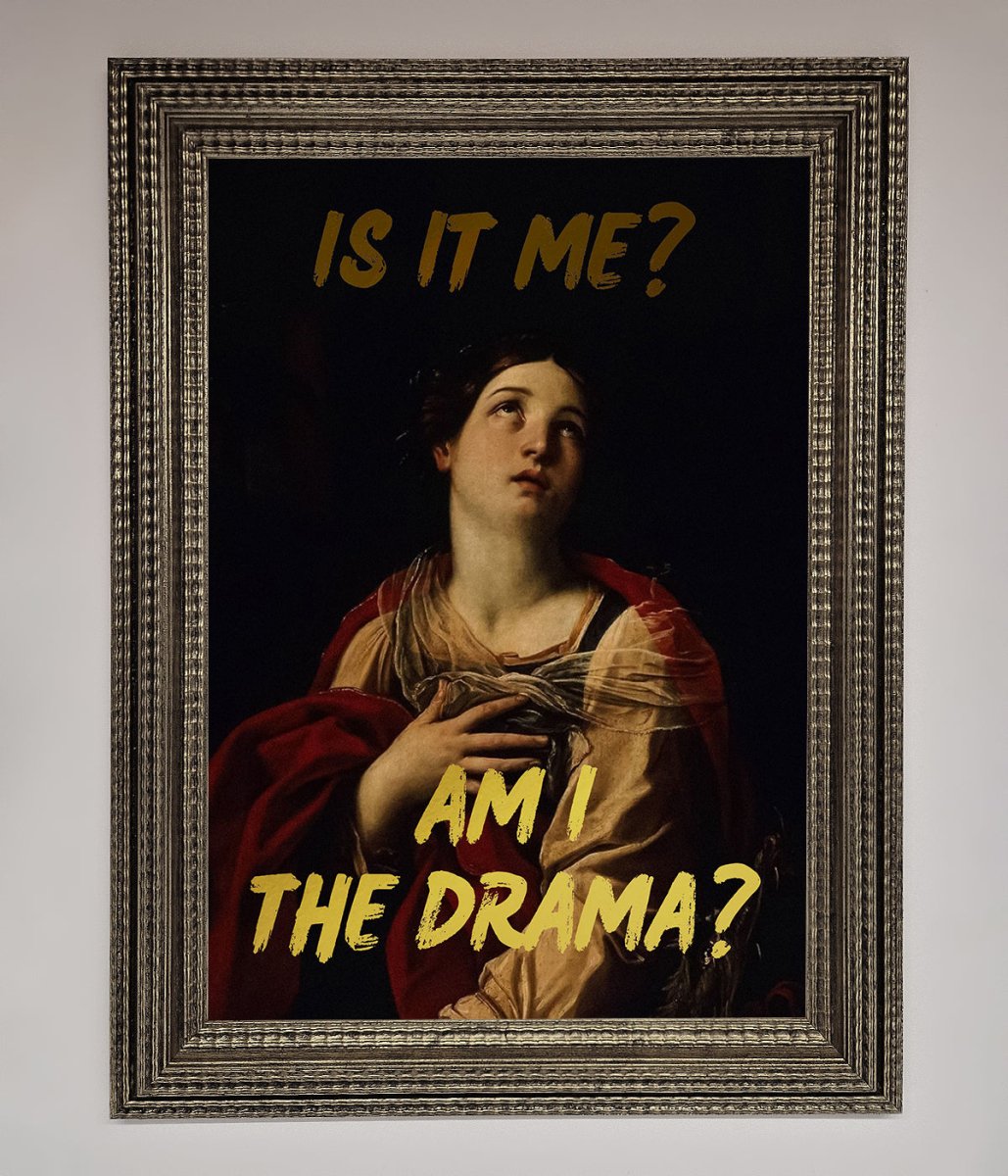 Am I The Drama Foil Print-16