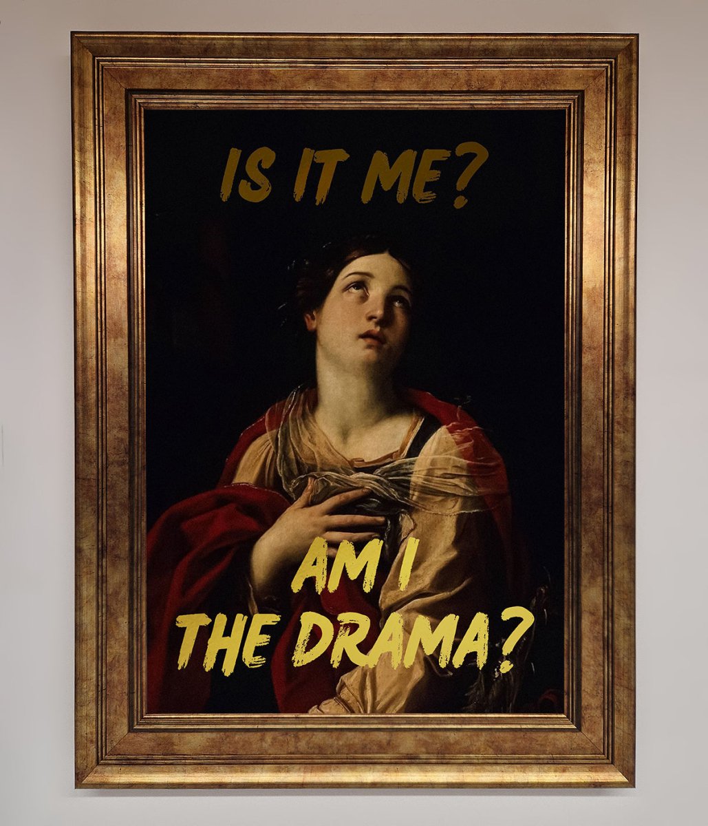Am I The Drama Foil Print-3