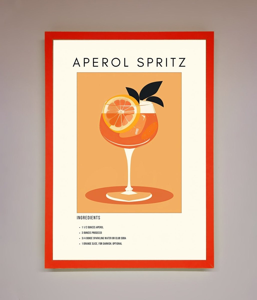 Aperol Spritz Cocktail Framed Print-14