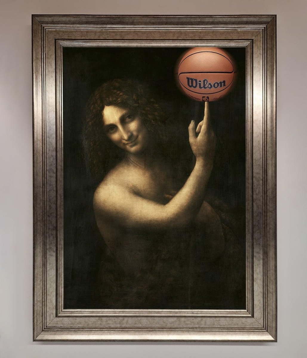 Basketball Renaissance Altered Framed Print-5