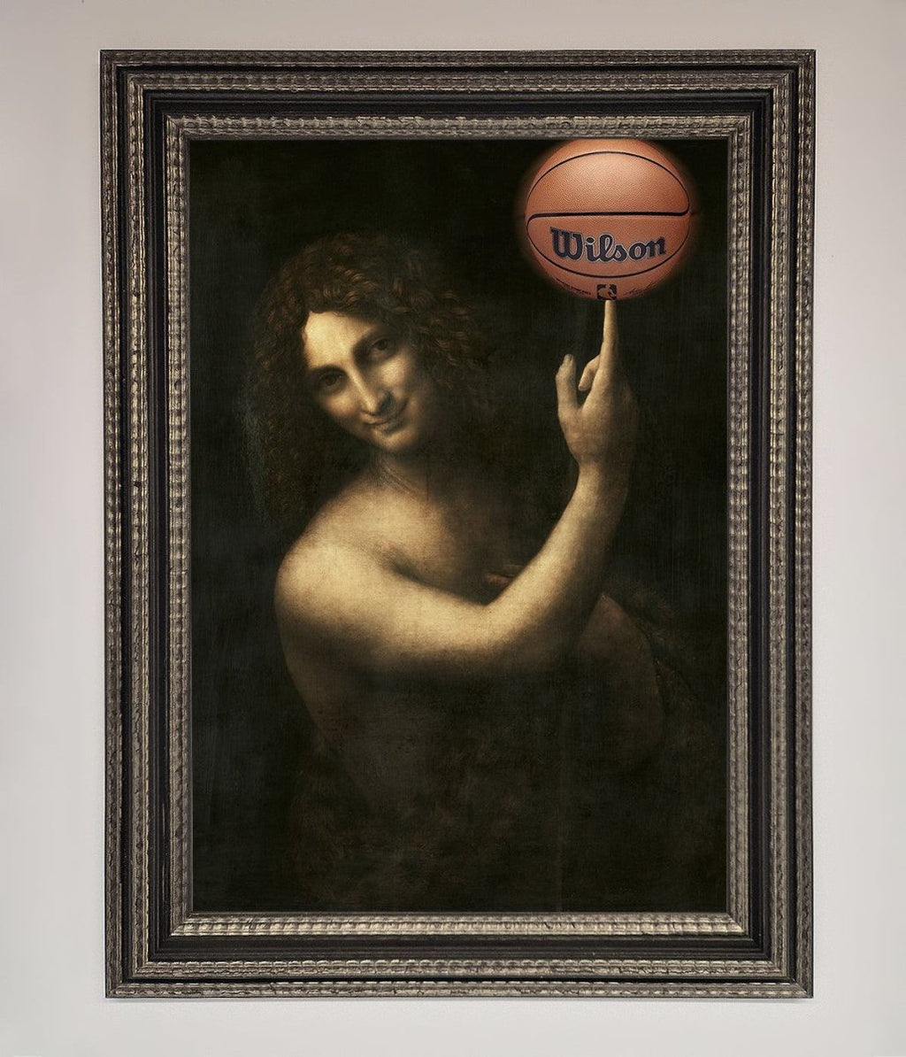 Basketball Renaissance Altered Framed Print-17