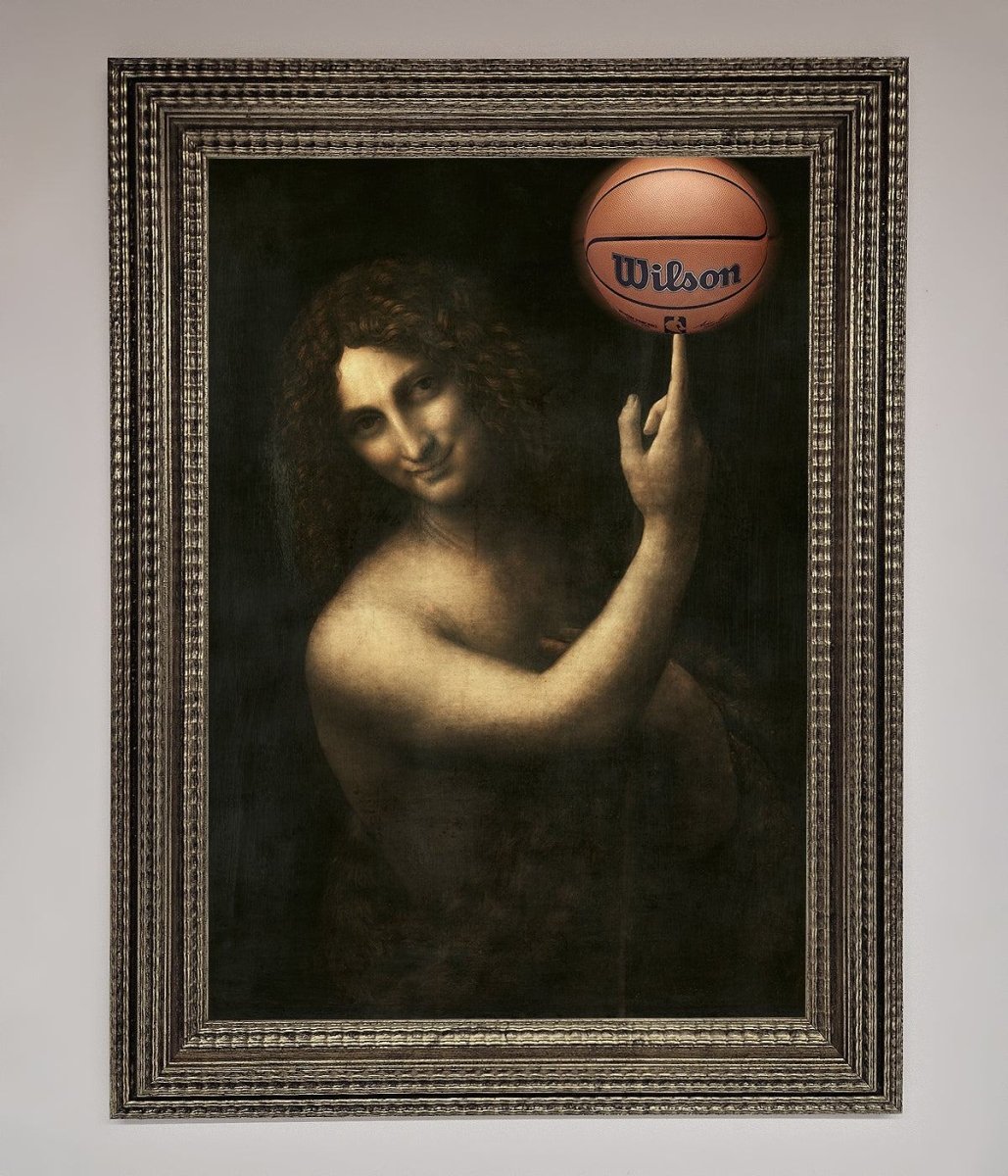 Basketball Renaissance Altered Framed Print-16