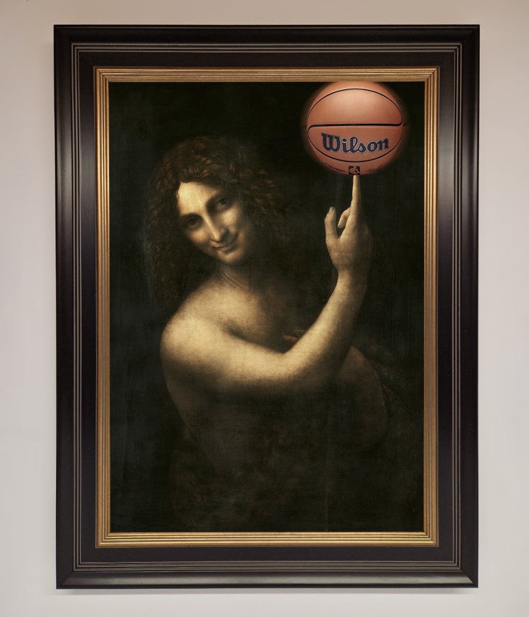 Basketball Renaissance Altered Framed Print-0