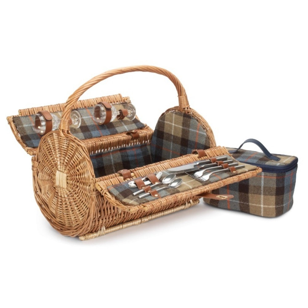 2 Person Ravenstor Barrel Fitted Wicker Picnic Basket-0