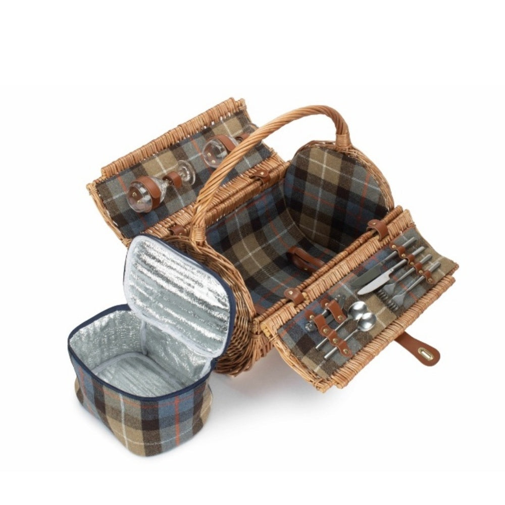 2 Person Ravenstor Barrel Fitted Wicker Picnic Basket-2