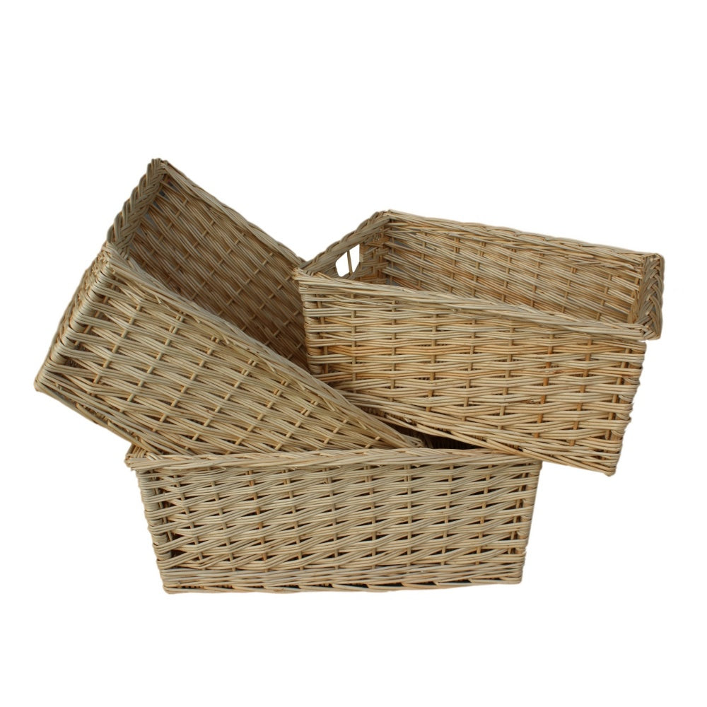 Buff Willow Kitchen Wicker Storage Basket-0