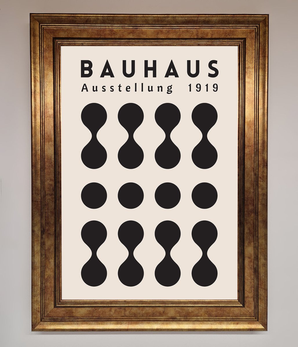 Bauhaus Black 1919 Framed Wall Art-7