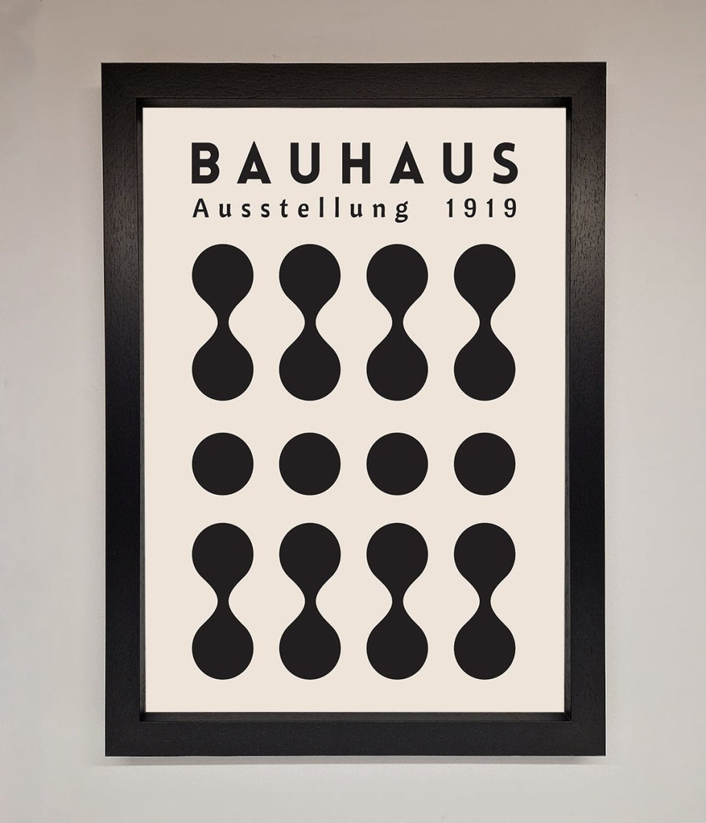 Bauhaus Black 1919 Framed Wall Art-0