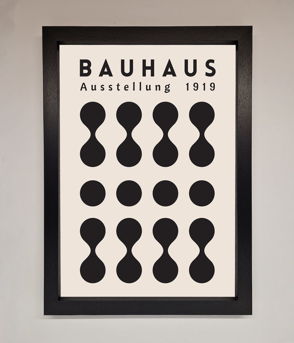 Bauhaus Black 1919 Framed Wall Art-0