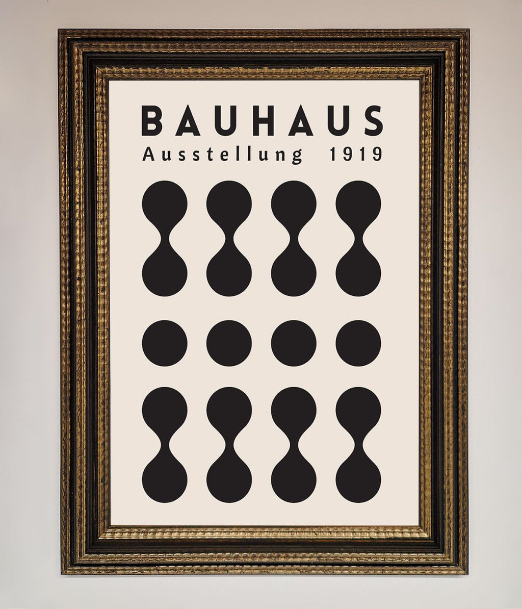 Bauhaus Black 1919 Framed Wall Art-6