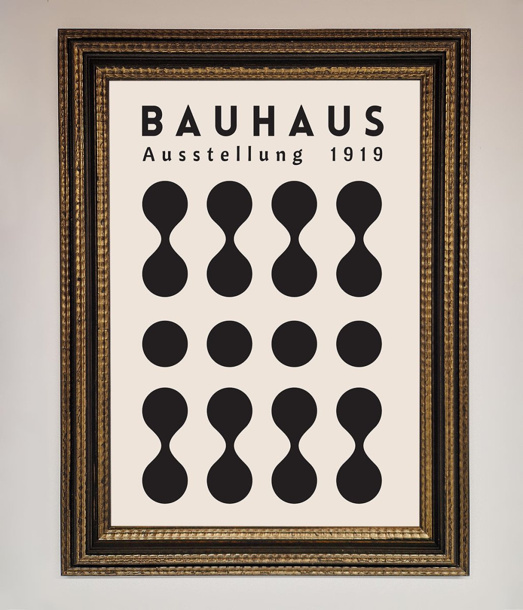 Bauhaus Black 1919 Framed Wall Art-6