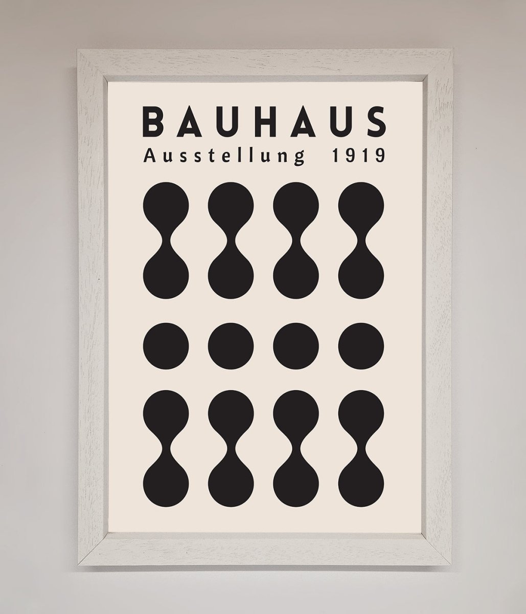 Bauhaus Black 1919 Framed Wall Art-1