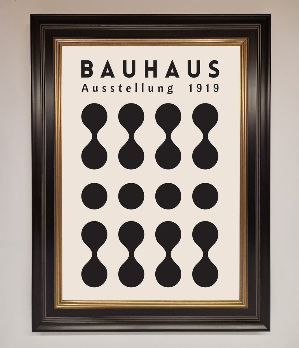 Bauhaus Black 1919 Framed Wall Art-12