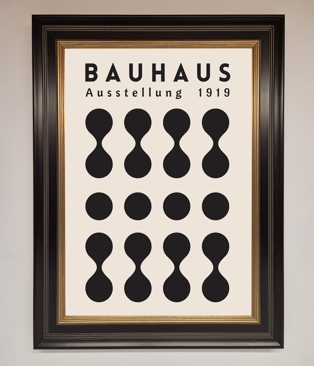 Bauhaus Black 1919 Framed Wall Art-12