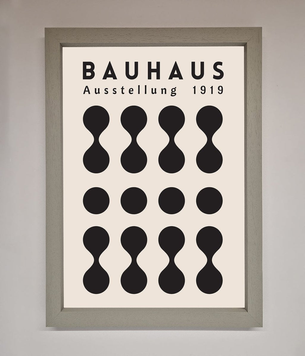 Bauhaus Black 1919 Framed Wall Art-2