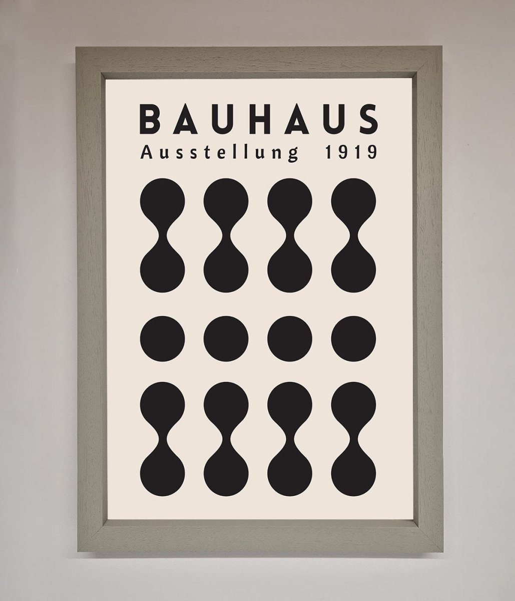 Bauhaus Black 1919 Framed Wall Art-2