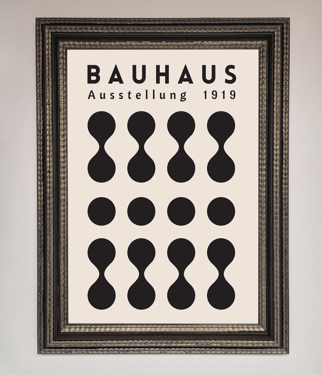 Bauhaus Black 1919 Framed Wall Art-8