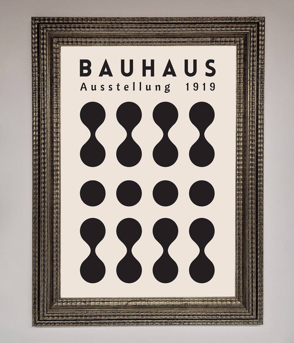 Bauhaus Black 1919 Framed Wall Art-5