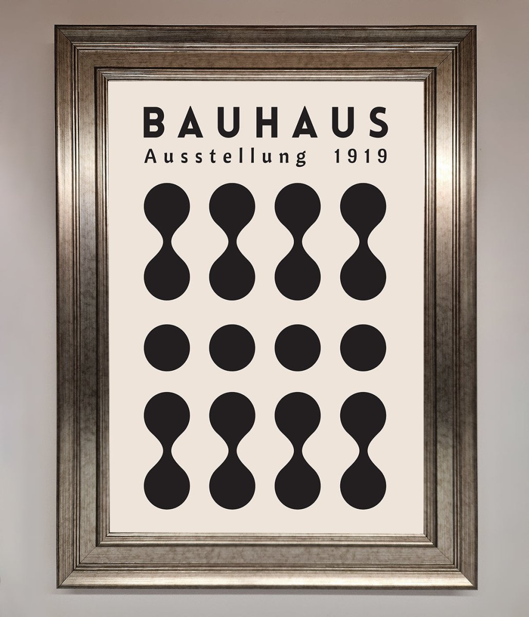 Bauhaus Black 1919 Framed Wall Art-9